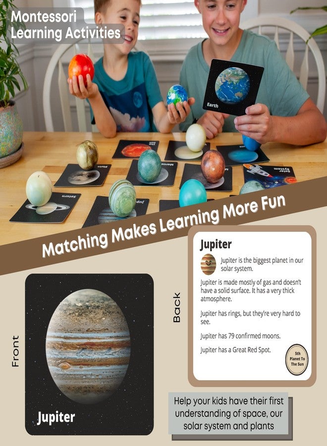 EH.DT Planets for Kids Solar System Toys 3-5, Solar System for Kids, Space Toys for Kid 5-7, Science Toy Model, Space Balls, Astronaut Toy - Image 3
