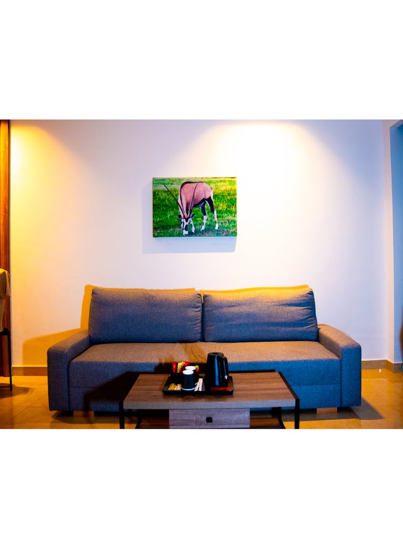 Grazing Oryx (Gemsbok) Canvas Wall Frame - Image 3