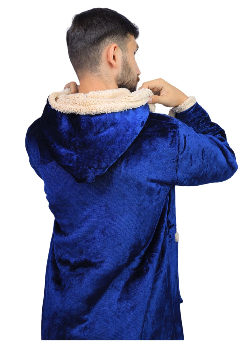 نومي - بلطو فرو شتوي طويل سادة - Image 1