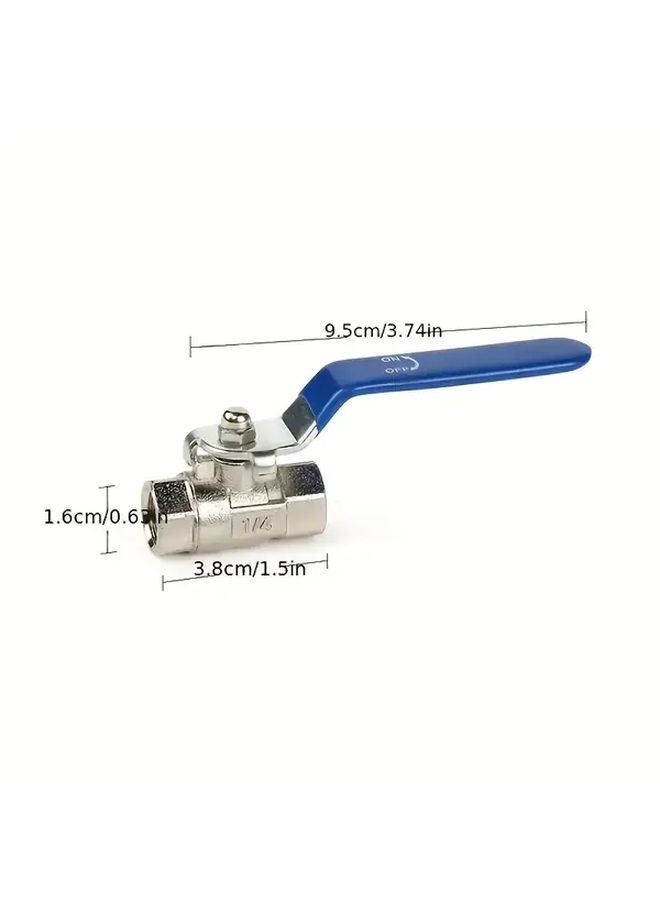 1pc Zinc Alloy Full Port Ball Valve NPT Internal Thread Connection Black Home Industrial Agricultural Plumbing System - Image 3