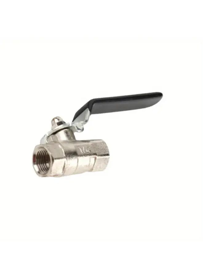 1pc Zinc Alloy Full Port Ball Valve NPT Internal Thread Connection Black Home Industrial Agricultural Plumbing System - Image 5