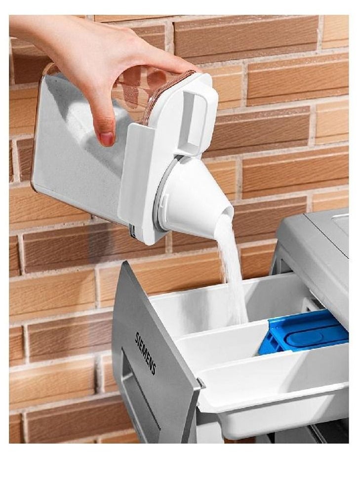 Generic - Airtight Laundry Detergent Washing Powder Dispenser with Measuring Cup Storage Tank Storage Box Empty Bucket Laundry Soap Powder  Food Container Multi-Use Laundry Powder Detergent Box -3pcs container - Image 1