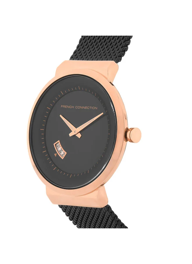 فرنش كونكشن French Connection Analog Black Dial Men's Watch-FC160BBM