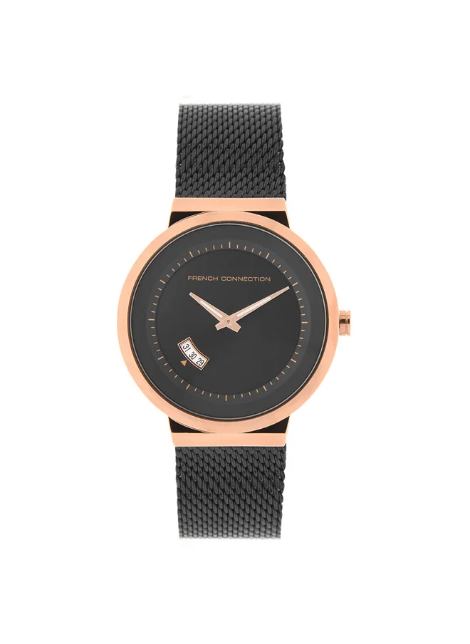 فرنش كونكشن French Connection Analog Black Dial Men's Watch-FC160BBM