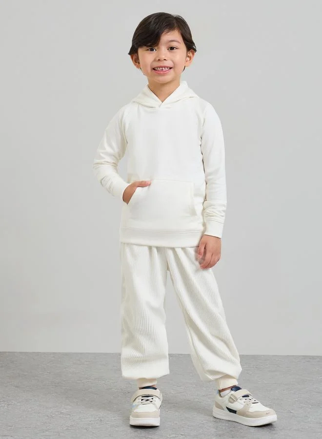 Styli Toddler Unisex Cotton Hoodie With Kangaroo Pocket
