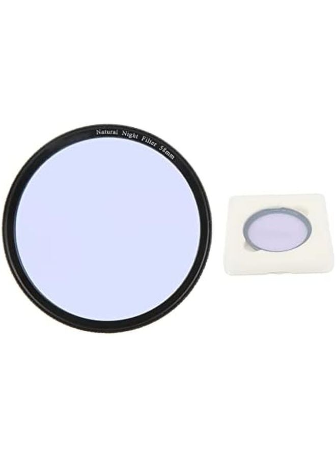 58mm Camera Light Pollution Filter Night View Astronomical Photography Doublesided Coating - Image 1