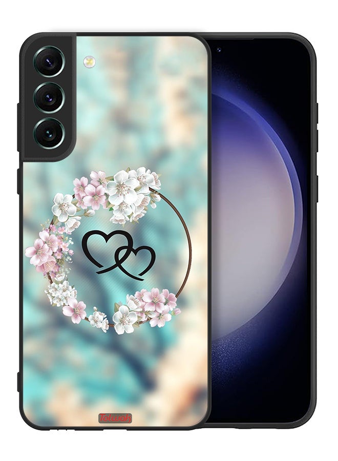 Tolwak Samsung Galaxy S21 Plus 5G Protective Case Cover Hearts In Ring Art - Image 2