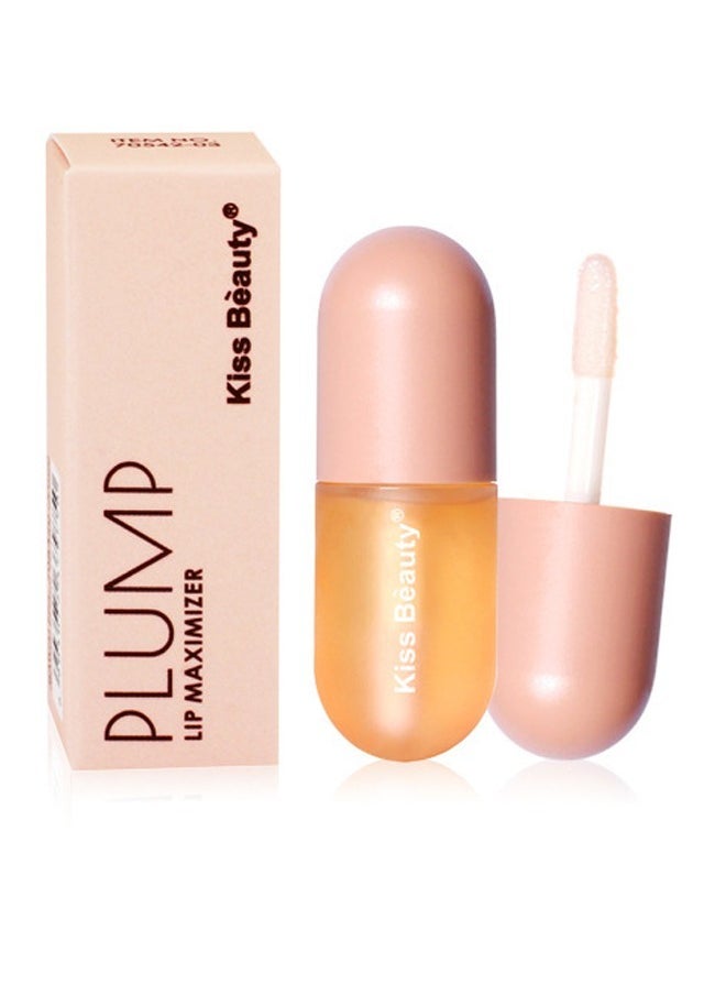 Kiss Beauty Lip Plumper, Enhancer, Treatment Serum, Natural Plumping Reduces Fine Lines, Hydrates Plumping Shine, Increases Elasticity, Plumping Lip Balm, 1 Pack  - Image 1