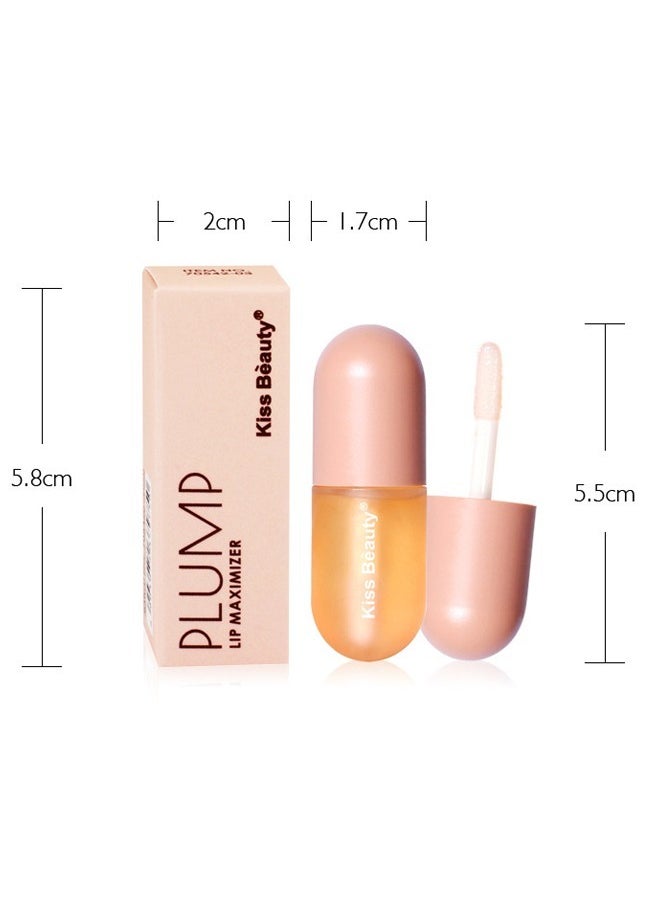 Kiss Beauty Lip Plumper, Enhancer, Treatment Serum, Natural Plumping Reduces Fine Lines, Hydrates Plumping Shine, Increases Elasticity, Plumping Lip Balm, 1 Pack  - Image 3