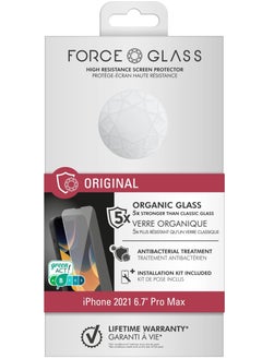 FORCE Force Glass iPhone 13 Pro Max  / 14 Plus Flat Original Screen protectors Lifetime Warranty  - Image 1