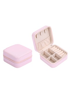 Portable Minimalist Jewelry Box for Ring Earring Necklace Cherry blossom powder