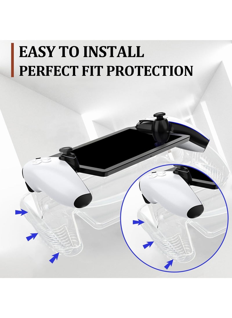 SYOSI - Cover Case for Playstation Portal, for PS5 Portal Protective Case with Ergonomic Grip, Transparent TPU Case Compatible with Playstation Portal Case, Dustproof, Oil-Proof, Shockproof Protective Case - Image 1
