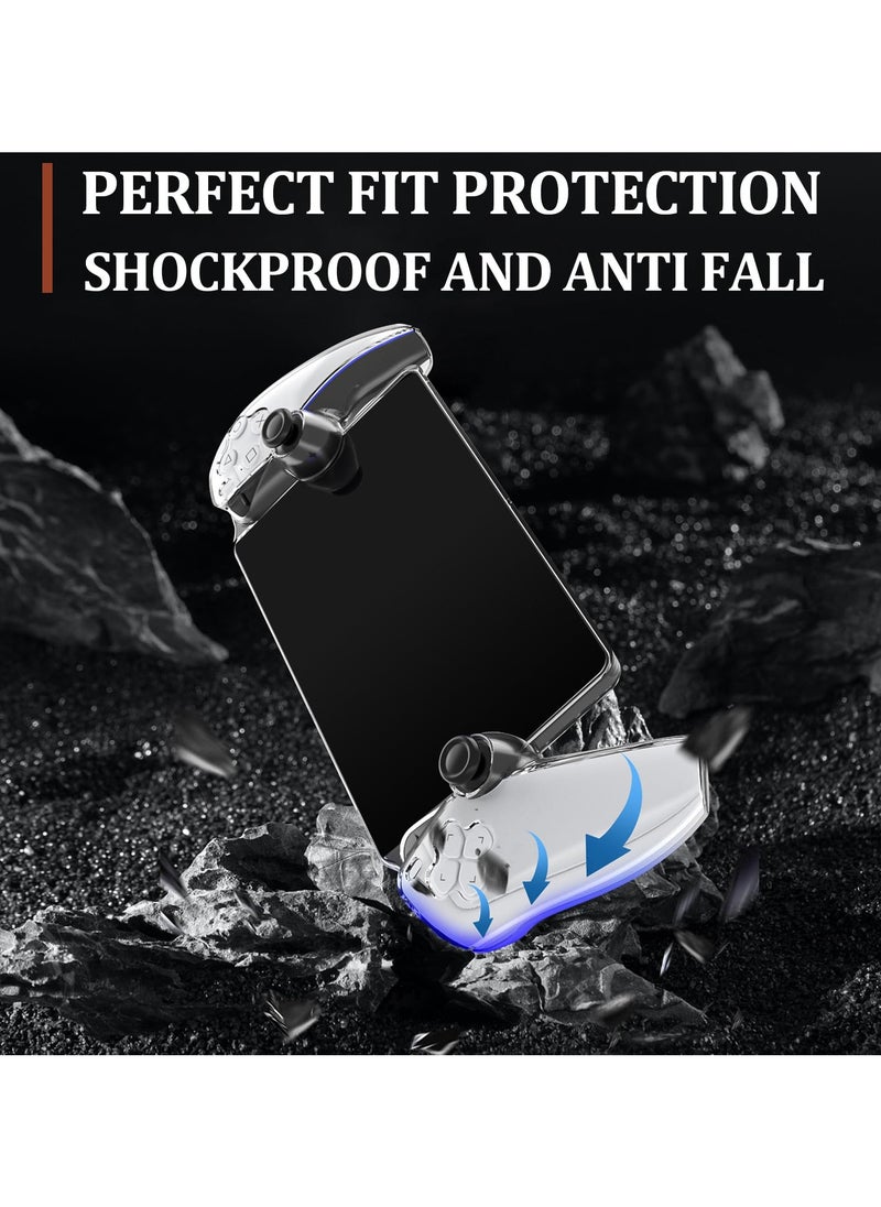 SYOSI - Cover Case for Playstation Portal, for PS5 Portal Protective Case with Ergonomic Grip, Transparent TPU Case Compatible with Playstation Portal Case, Dustproof, Oil-Proof, Shockproof Protective Case - Image 1