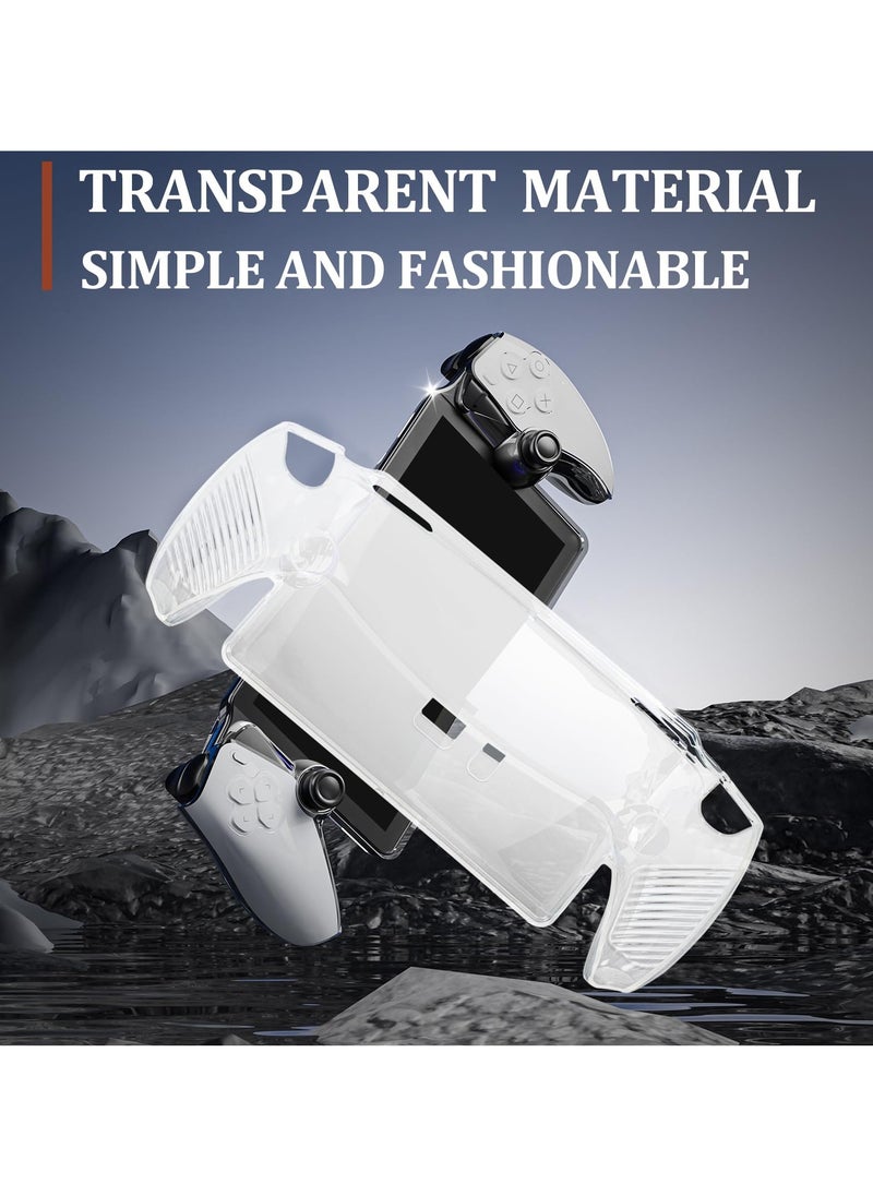 SYOSI - Cover Case for Playstation Portal, for PS5 Portal Protective Case with Ergonomic Grip, Transparent TPU Case Compatible with Playstation Portal Case, Dustproof, Oil-Proof, Shockproof Protective Case - Image 1