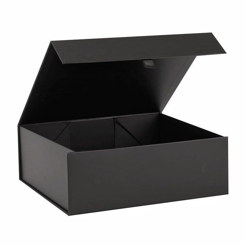 PLINJOY Black Gift Box Large 13.5x11.8x4.7 Inches, Black Gift Boxes for Presents with Magnetic Closure Lid, Luxury Gift Box Rectangle Collapsible Boxes for Gift Packaging - Image 1