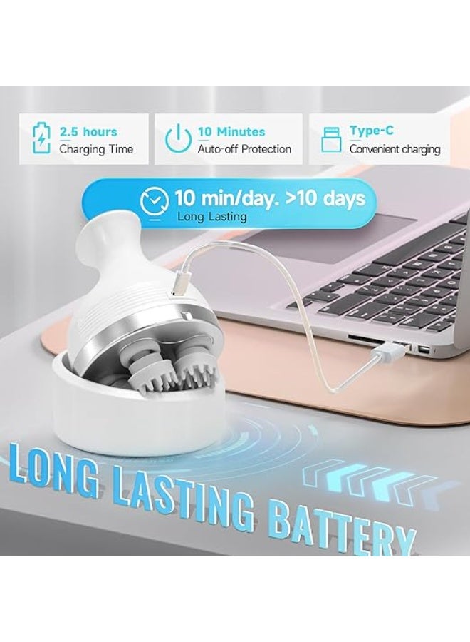 Cordless Electric Scalp Massager - Portable Head Scratching Massager with 4 Modes Vibration Comb - Durable for Hair Growth, Deep Cleansing & Stress Relaxation - Practical for Daily Use - Image 5