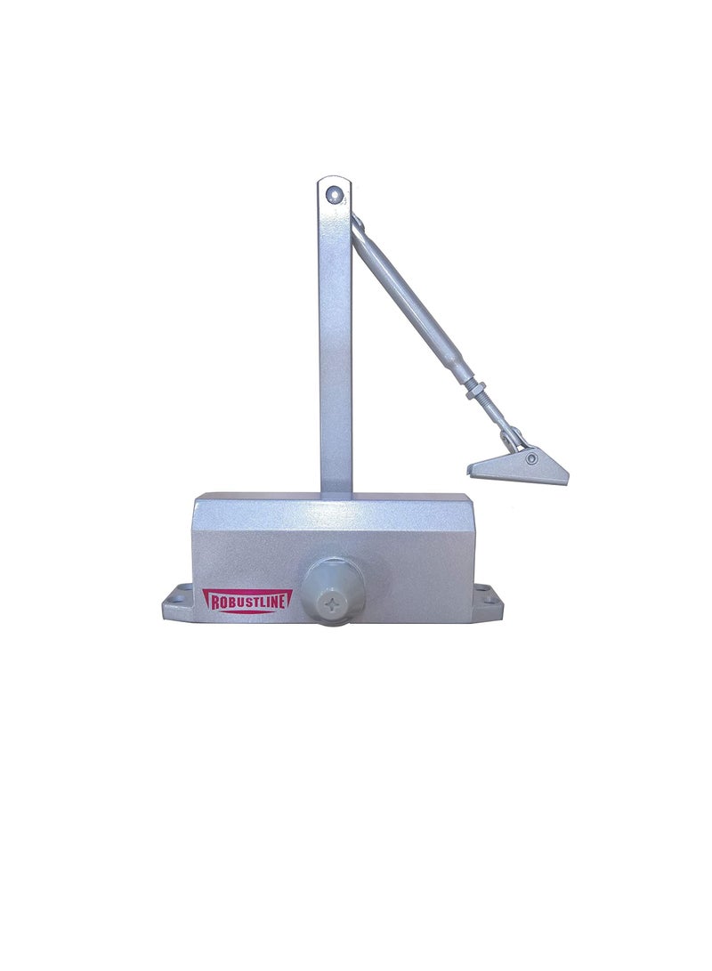 روبستلاين ROBUSTLINE قفل باب أوتوماتيكي قابل للتعديل | سعة 45-60 كجم | لون فضي - Image 2