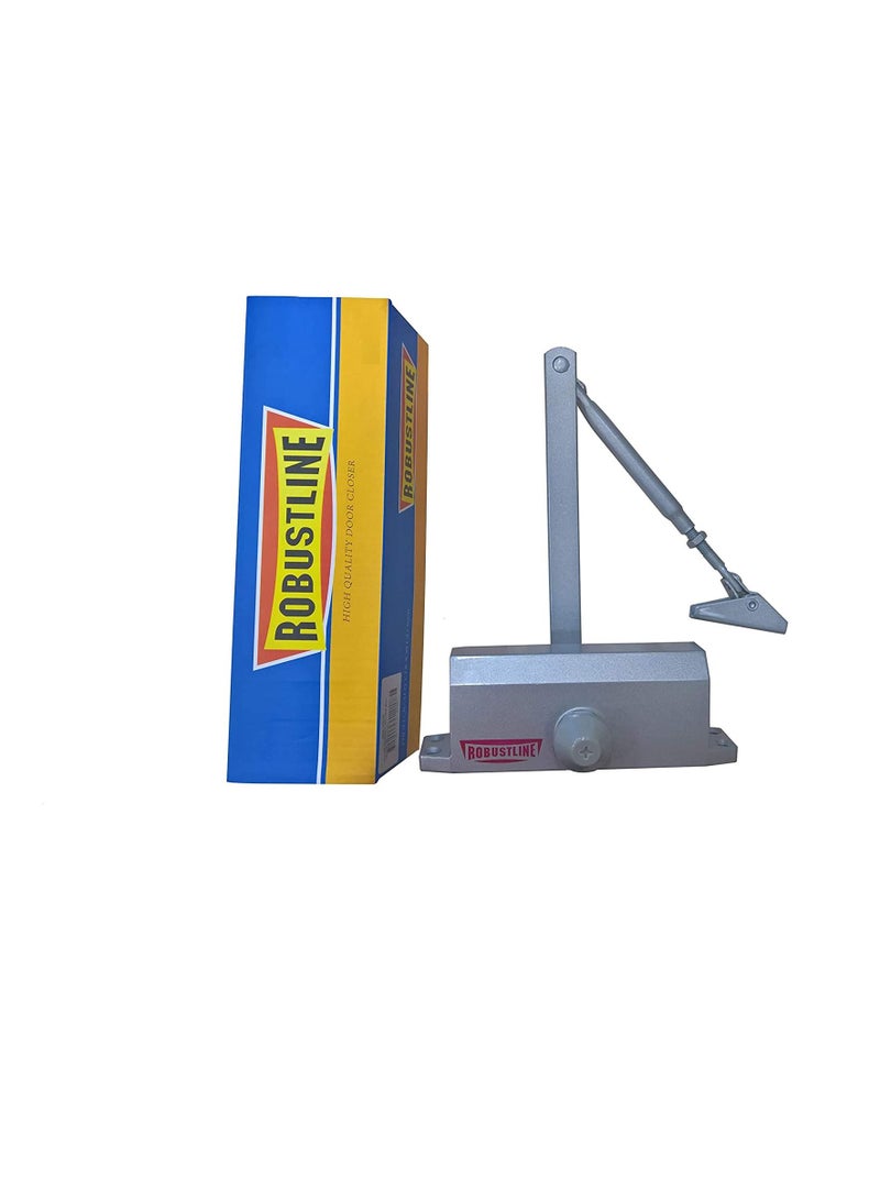 روبستلاين ROBUSTLINE قفل باب أوتوماتيكي قابل للتعديل | سعة 45-60 كجم | لون فضي - Image 3