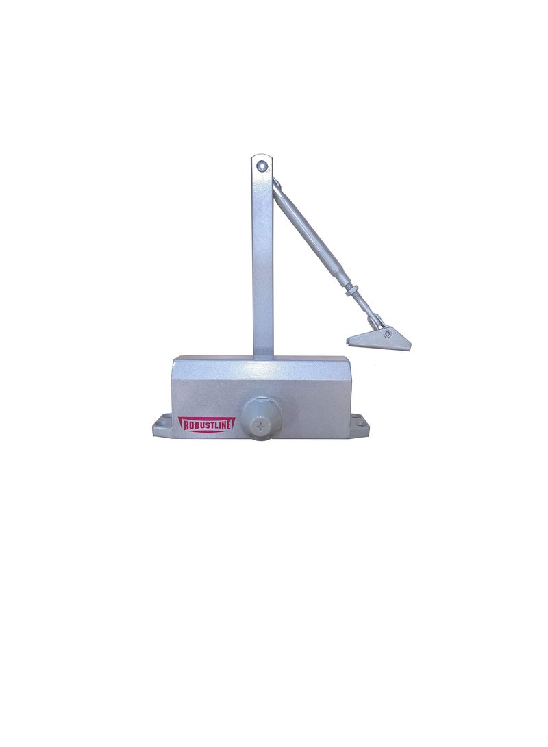 روبستلاين ROBUSTLINE قفل باب أوتوماتيكي قابل للتعديل | سعة 45-60 كجم | لون فضي - Image 1