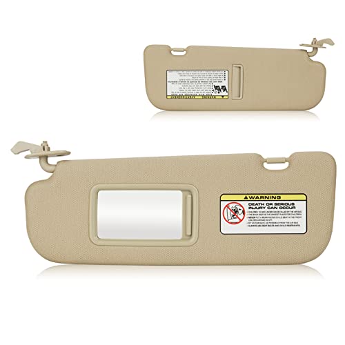AEagle Sun Visor for 2011-2015 Hyundai Elantra (NOT fit GT Model), Left Driver Side Beige Sunvisor Replacement 852103X000TX - Image 1
