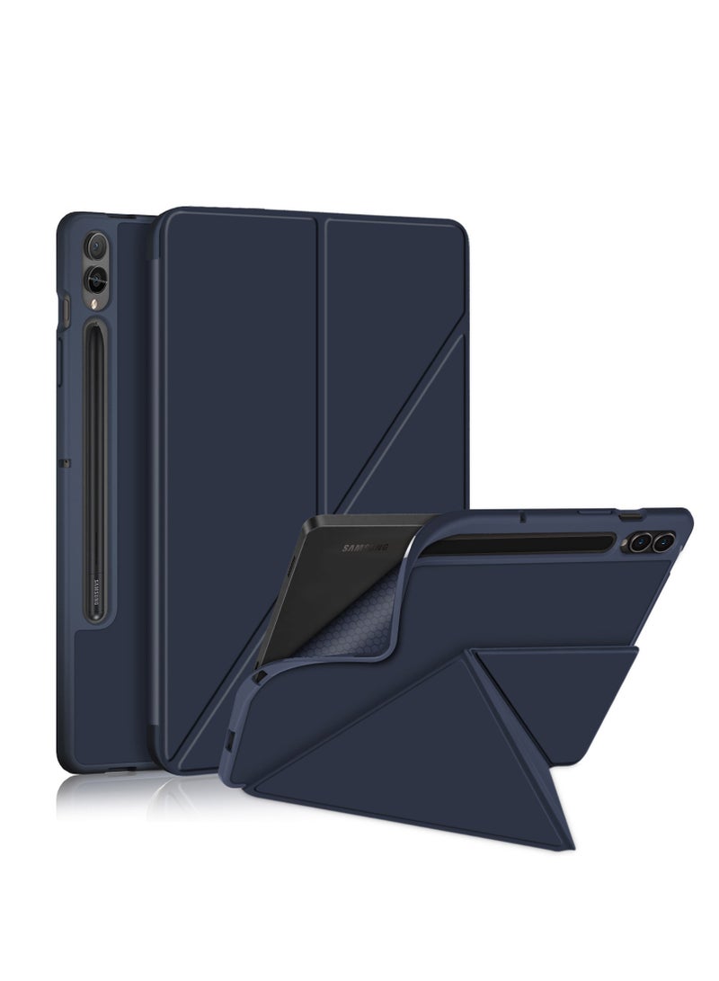 سامسونج جالاكسي تاب اس 10 بلس 12.4 اكس 820 / اكس 826 بي كم جلد متوافق - اكس 820 حافظة حماية للمحولات (ازرق غامق) - Image 1