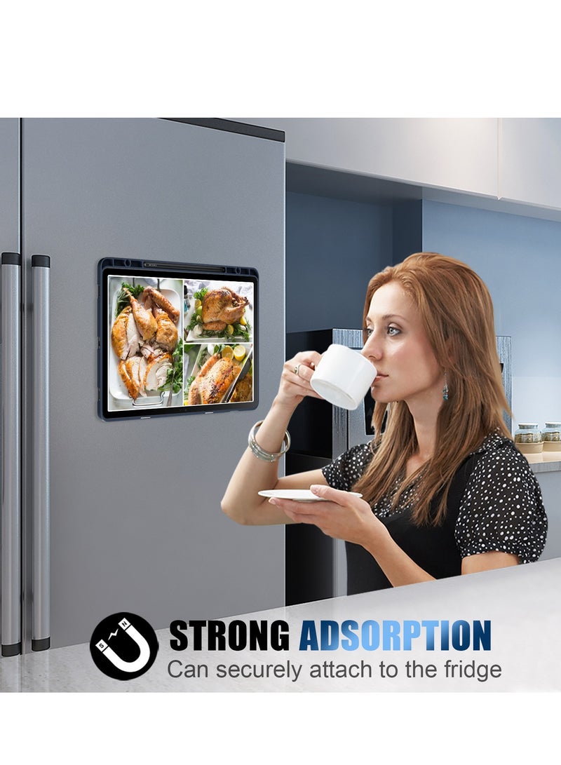 سامسونج جالاكسي تاب اس 10 بلس 12.4 اكس 820 / اكس 826 بي كم جلد متوافق - اكس 820 حافظة حماية للمحولات (ازرق غامق) - Image 3