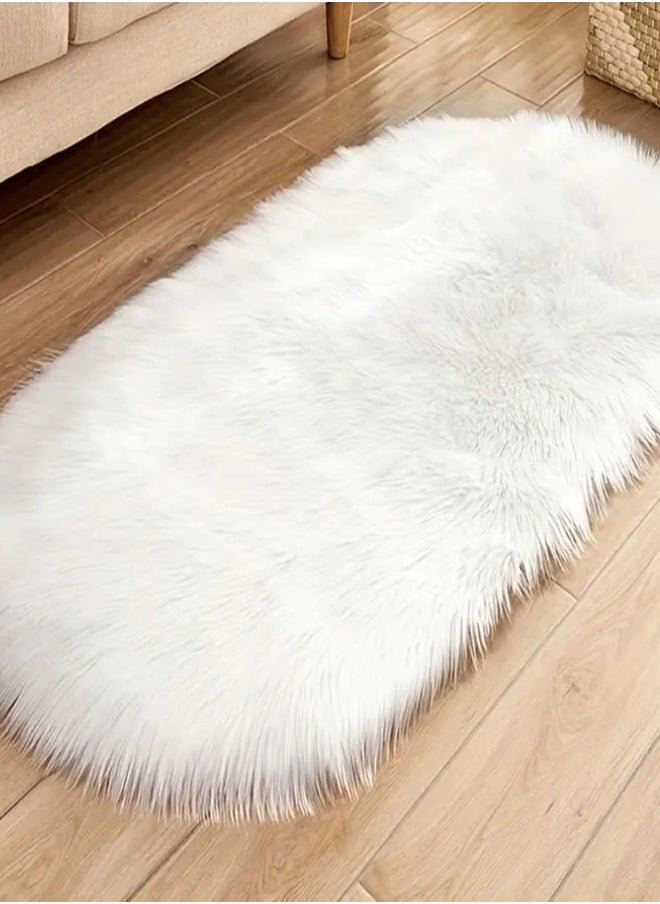 Modern Rugs Fluffy Soft Touch Dazzle Sparkle Area Rug Carpet Small for Living Room Bedroom Floor Mat Oval 60*90cm - pzsku/Z23BEAF51ADB49828851BZ/45/_/1734600363/3bb51530-3010-4e56-b4d5-d3a4e121eb22