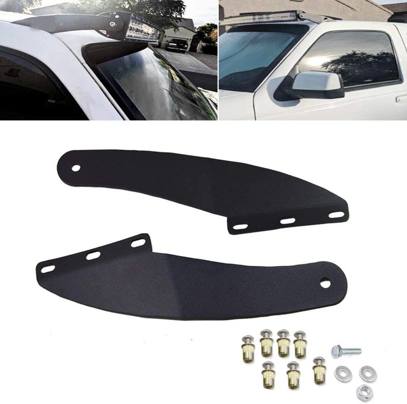 Wsays XJMOTO Upper Windshield Roof Mount Brackets for 50 inch Curved Off-road LED Light Bar - Fits 1993-2011 Ford Ranger Models - Image 5