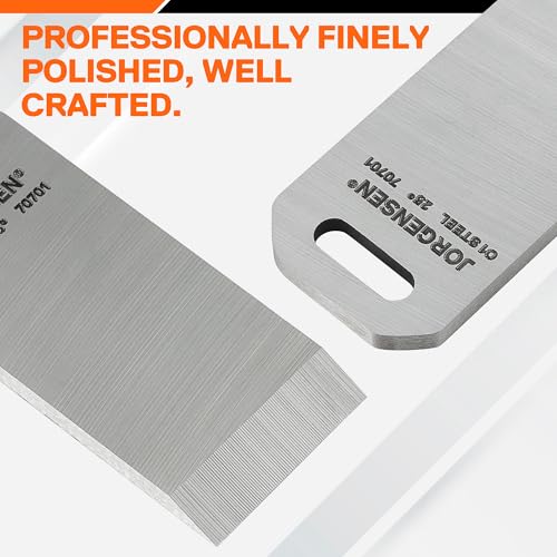 JORGENSEN Mini Block Plane Blade - for No.101 Mini Wood Planer, Professional Level O1 Steel, High Hardness & Long Edge Retention, 3mm Thickness Replacement Blade - Image 4