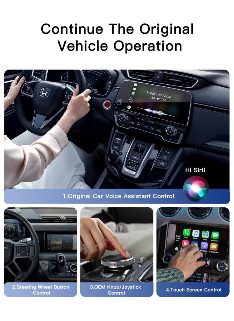 SYOSI Wireless CarPlay Adapter for iPhone, Universal, Converts Wired to Wireless CarPlay Dongle, Plug & Play Compatible with BMW, Lexus, Ford, Benz, Audi, Volvo, and More - iOS 10+ Supported  - Image 3