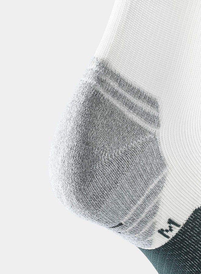WANDER Men's Athletic Ankle Socks 6 Pairs Running Socks for Sport Low Cut Cycling Socks 6-9/10-12/12-14 (White Grey, Shoe Size: 10-12) - Image 5