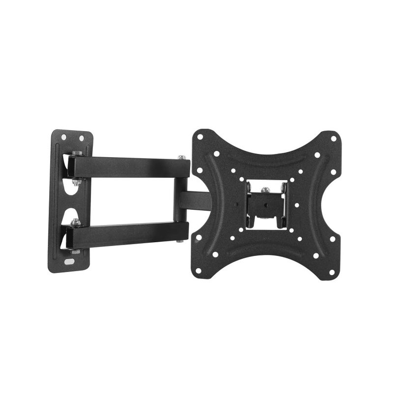 BEETEC Single Arm Swivel TV Wall Mount for 14-32 Inch Curved & Flat Panel TVs up to 30 kg/66 lbs and up to 200x200 VESA, Full-Motion Design with Sliding Long Arm for Maximum Viewing, Black - TF-200S - Image 1