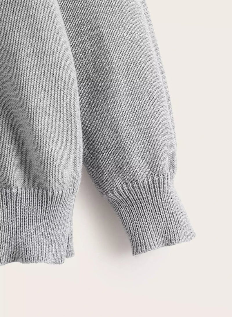 Toddler Boys Solid Hooded Sweater - Image 3