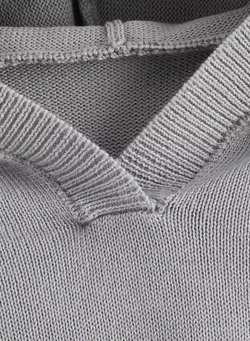 Toddler Boys Solid Hooded Sweater - Image 4