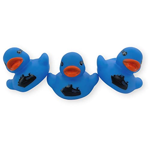 Lashicorn Cruise Ship Cruising Ducks Rubber Duck | Bulk 20 Pack | Rubber Ducky 2.25 inches Wide and 1.75 inches Tall | Use with Cruising Duck Tags | Carnival Blue with Ship - Image 5