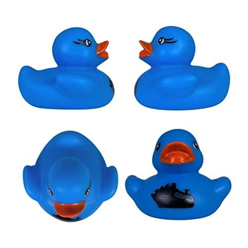 Lashicorn Cruise Ship Cruising Ducks Rubber Duck | Bulk 20 Pack | Rubber Ducky 2.25 inches Wide and 1.75 inches Tall | Use with Cruising Duck Tags | Carnival Blue with Ship - Image 4