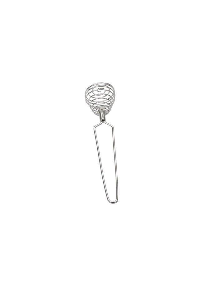 AISIBO Mini French Spring Whisk, 8.67 Inch Silver Stainless Steel Spring Coil Whisk, Hand Eggbeater Egg Mixer Whisk Blender Stirring Beater - Image 5