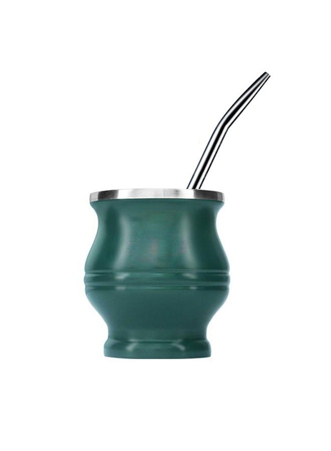 Yerba mate tea cup with straw  - Image 1
