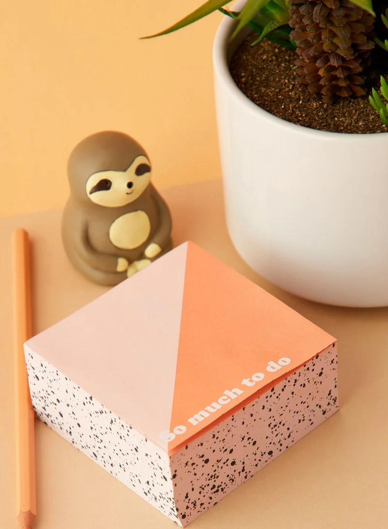 Typo Splatter & Splice Block Memo Pad
