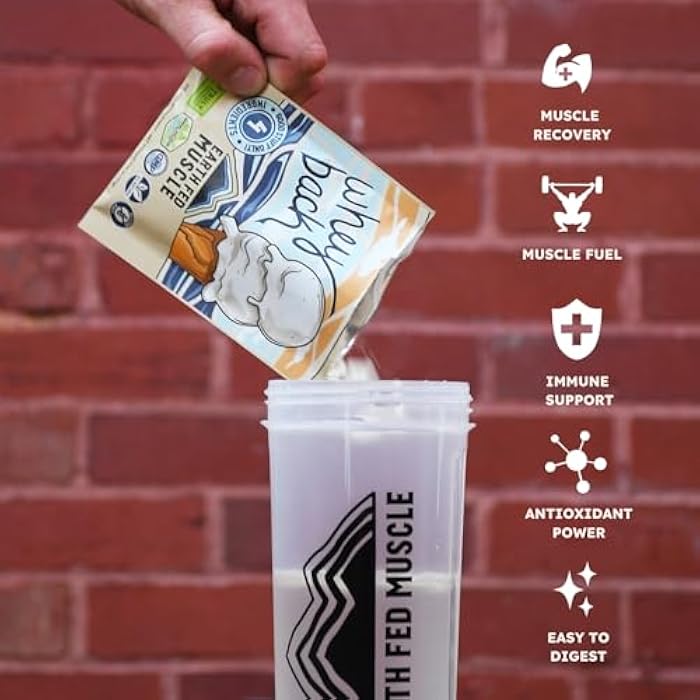 Earth Fed Muscle Whey Back Irish Grass Fed Whey Protein Isolate - NSF-Certified. No Artificial Ingredients, Soy Free, Gluten Free, Non-GMO and Hormone Free (1 Serving, Vanilla) - Image 4