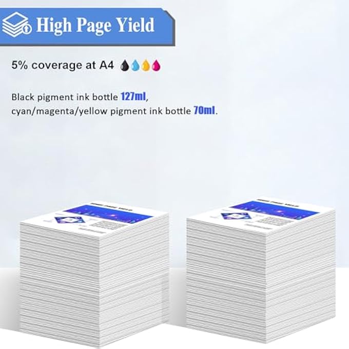 112 INK COMPATIBLE WITH EPSON 112 C13T06C14A C13T06C24A C13T06C34A C13T06C44A INK CONTAINER REFILL INK MULTIPACK FOR ECOTANK L6490 L6550 L6570 L6580 L1116 0 L15 0150 L15160 L15180(4-PACK) - Image 3