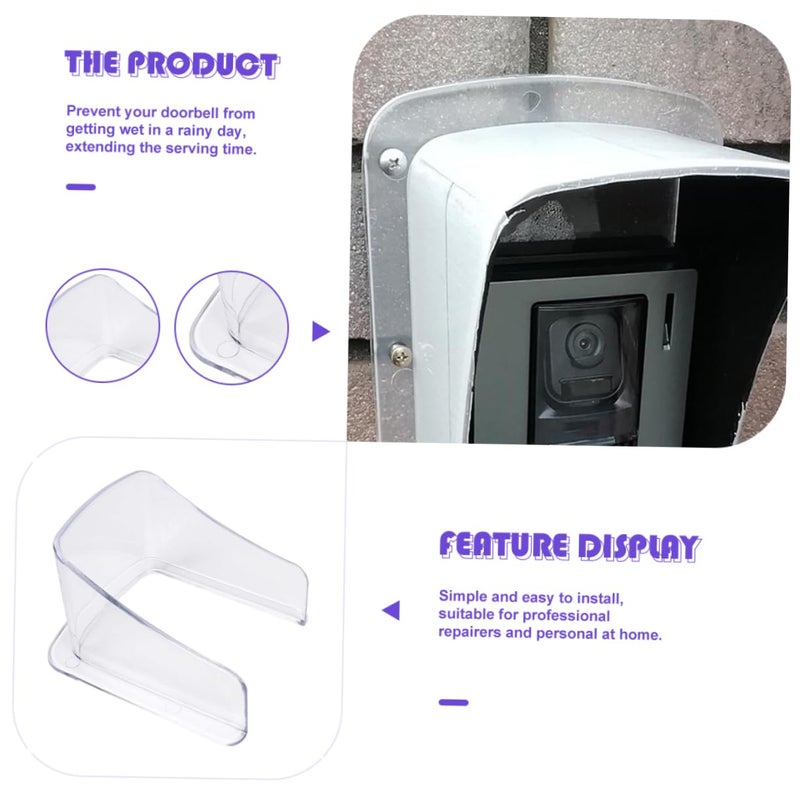 Universal Waterproof Doorbell Cover Rain Shield Splash Proof Plastic Accessory - Image 4