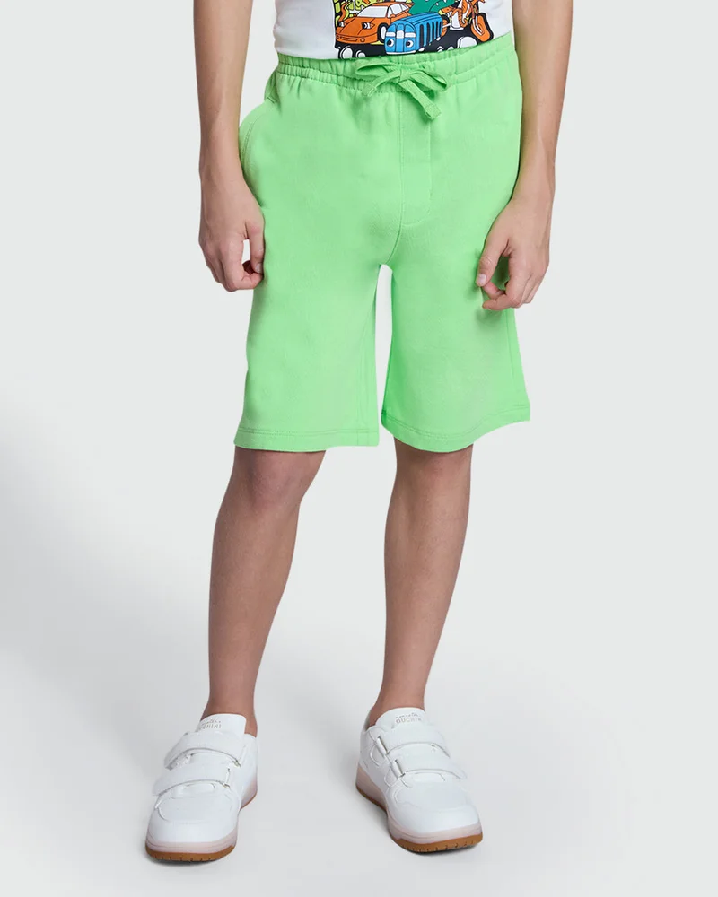 Ovs Green Cargo-Style Shorts For Boys By OVS