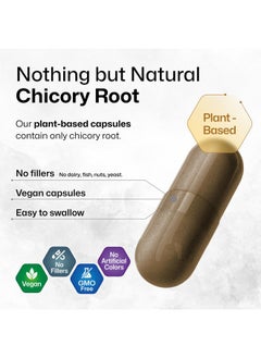 BIO KRAUTER BIO KRAUTER Chicory Fiber Supplement - 1200 mg Strength - 250 Count - Chicory Root Powder - Inulin Capsules for Digestive Support - Vegan  - Image 4