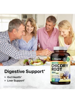 BIO KRAUTER BIO KRAUTER Chicory Fiber Supplement - 1200 mg Strength - 250 Count - Chicory Root Powder - Inulin Capsules for Digestive Support - Vegan  - Image 2