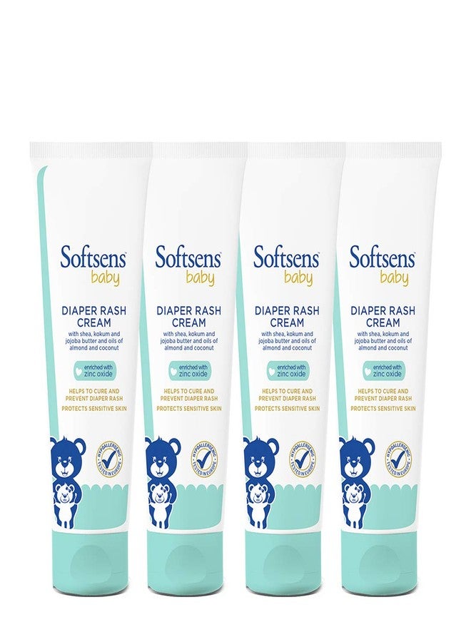 Softsens Baby Natural Diaper Rash | Nappy Cream, Enriched With Aloe Vera Juice and Shea Butter 50 g (Pack of 4) - Image 1