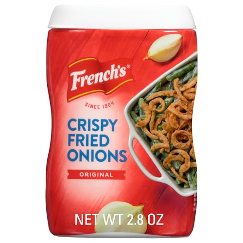 French'S Frenchs Crispy Fried Onions Original Made with Real Onions No Artificial Flavors Sprinkle on Salads Potatoes Chicken Burgers Green Bean Casserole 28 oz - Image 1