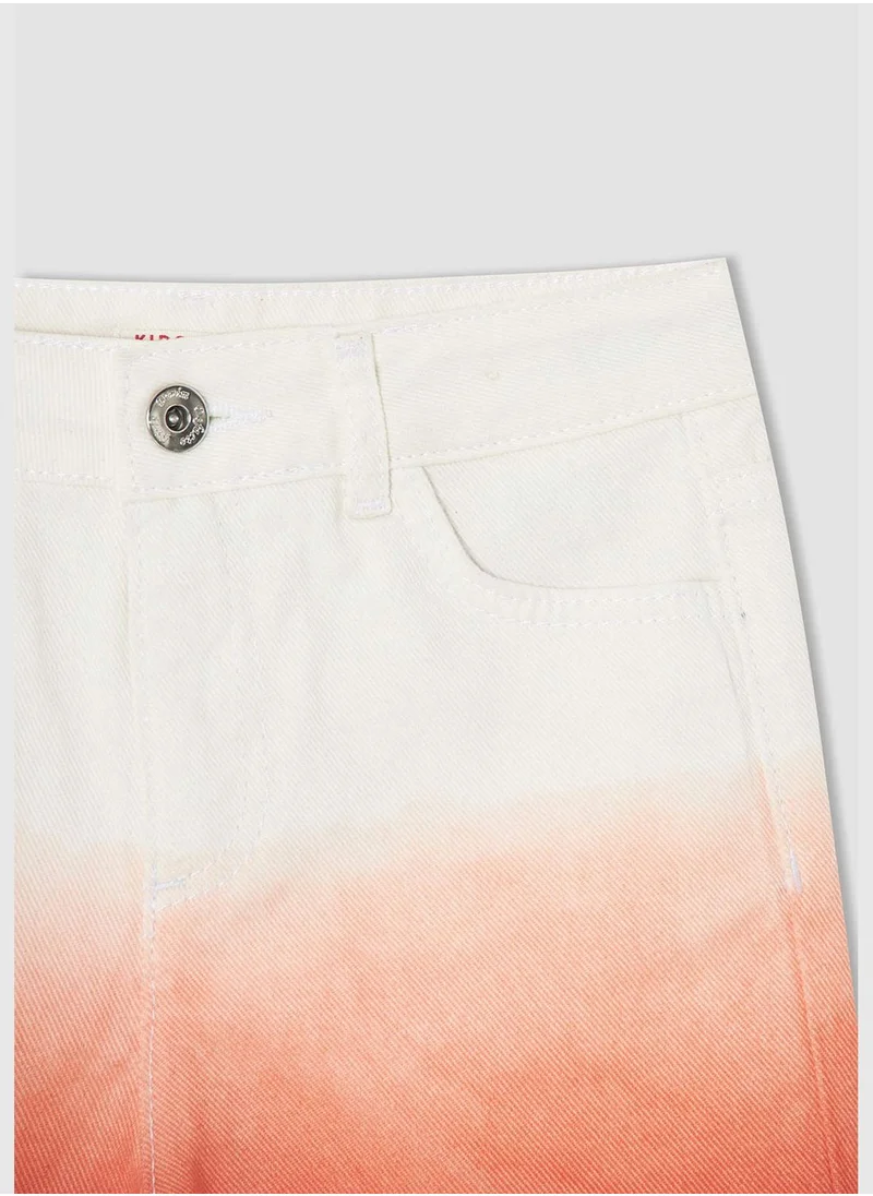 DeFacto Gradient Fade Denim Jean Shorts