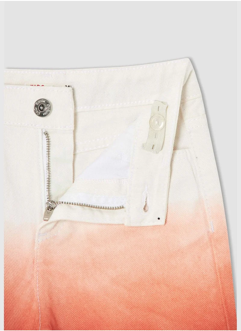 DeFacto Gradient Fade Denim Jean Shorts
