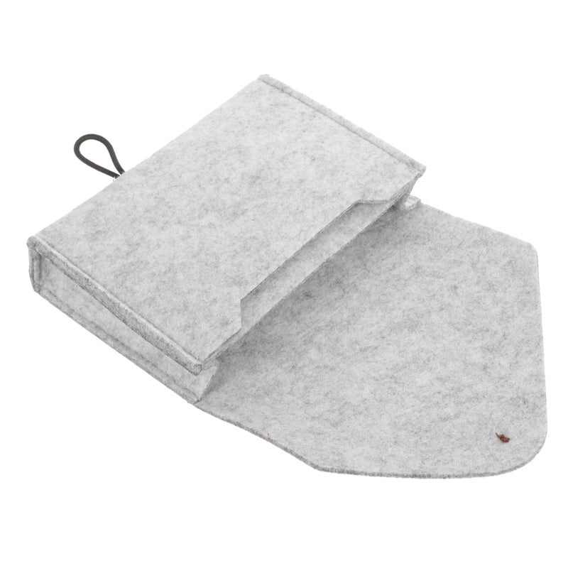 2 Pcs Grey Storage Organizer Pouch For Cables Chargers And Accessories 16X11CM Travel Everyday Use - Image 4